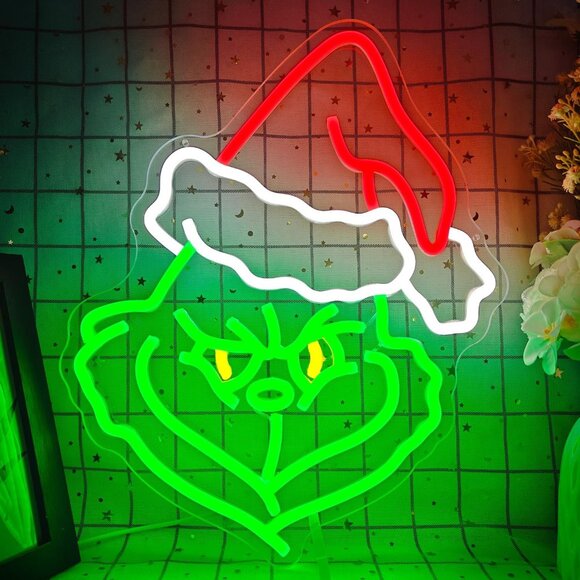 Other - New Christmas Neon Sign LED Cartoon Christmas Light Up Sign for Wall Decor